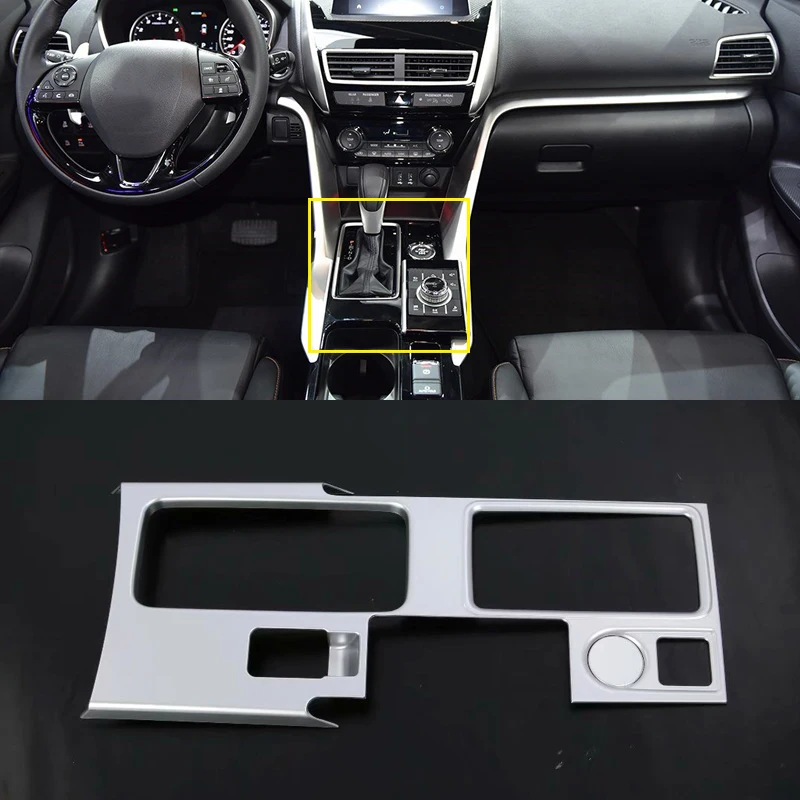 

For Mitsubishi Eclipse Cross 2018 (Only Fit For Left Hand Drive) Interior Console Gear Box Cover Panel Frame Trim ABS