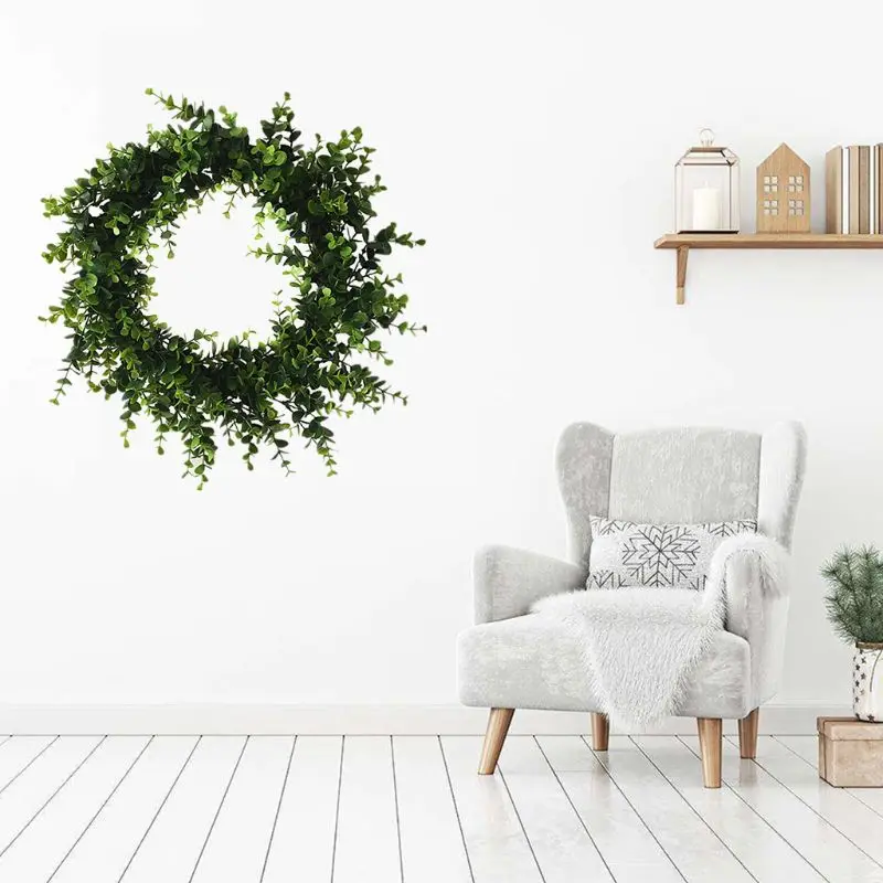 

Artificial Flowers Green Christmas Wreath Spring Wreath Outdoor for Front Door Wall Window Party Wedding Dcor