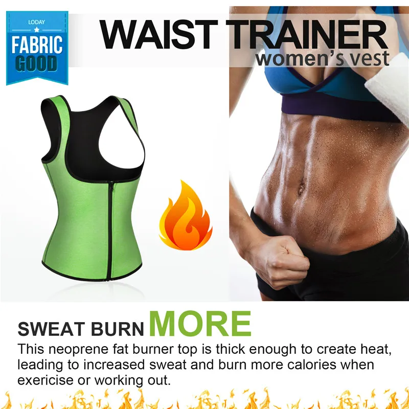 Женский жилет сауна Junlan с молнией неопреновый корректор живота тренировочный