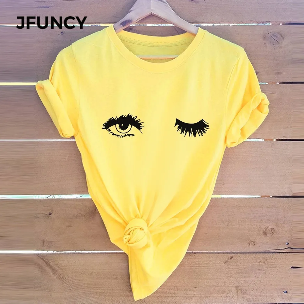 JFUNCY/женская футболка с принтом Sunrise большого размера 100% хлопок круглым вырезом