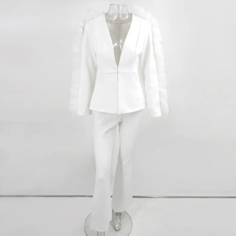 Комплект из двух предметов Fuedage Женский пикантный кружевной топ с оборками