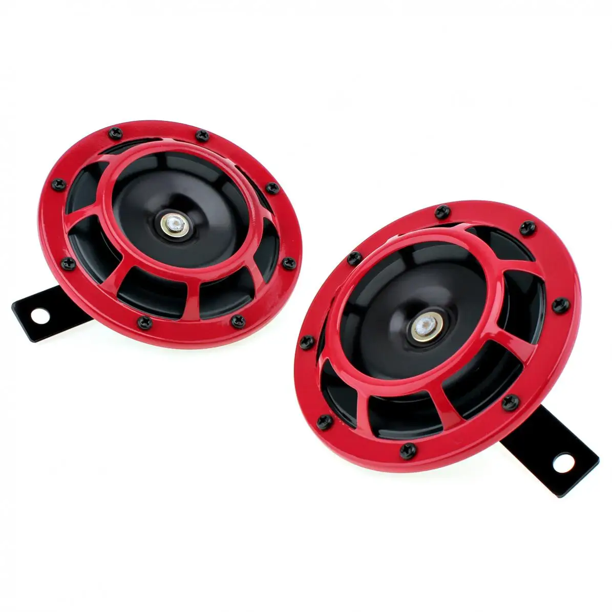 2 шт. Красный 12В Супер громкий решетка крепление труба компактный электрический
