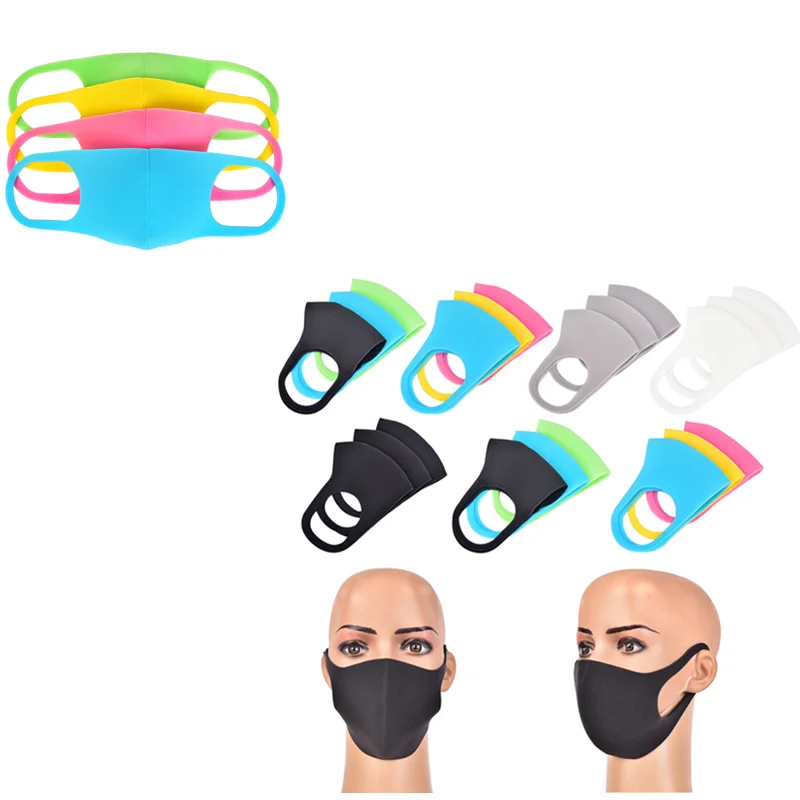 1PC Cotton Unisex Black Anti-dust Mask Motorcycle Bicycle Outdoor Sports Cycling Wearing Windproof Warm Face Mouth Half Mask