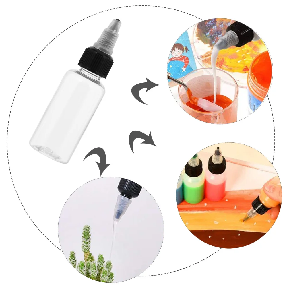 

12pcs 30ML Empty Ink Bottles Pointed Mouth Bottle Pigment Dispenser