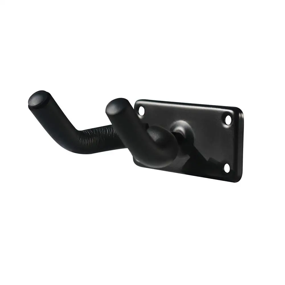 

Black Guitar Hanger Hook Holder Wall Mount Stand Rack Bracket Display Strong Fixed Wall For Most Guitar Bass Screws Accessories