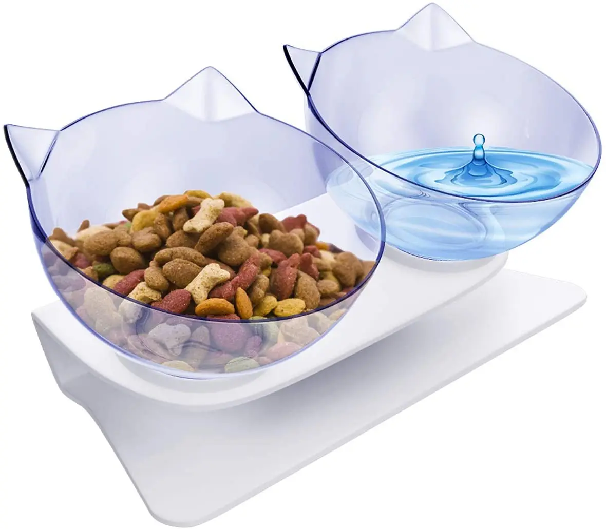 

Double Non-Slip Cat Bowl Dog Bowl With Stand Pet Feeding Cat Water Bowl For Cats Food Pet Bowls For Dogs Feeder Product Supplies