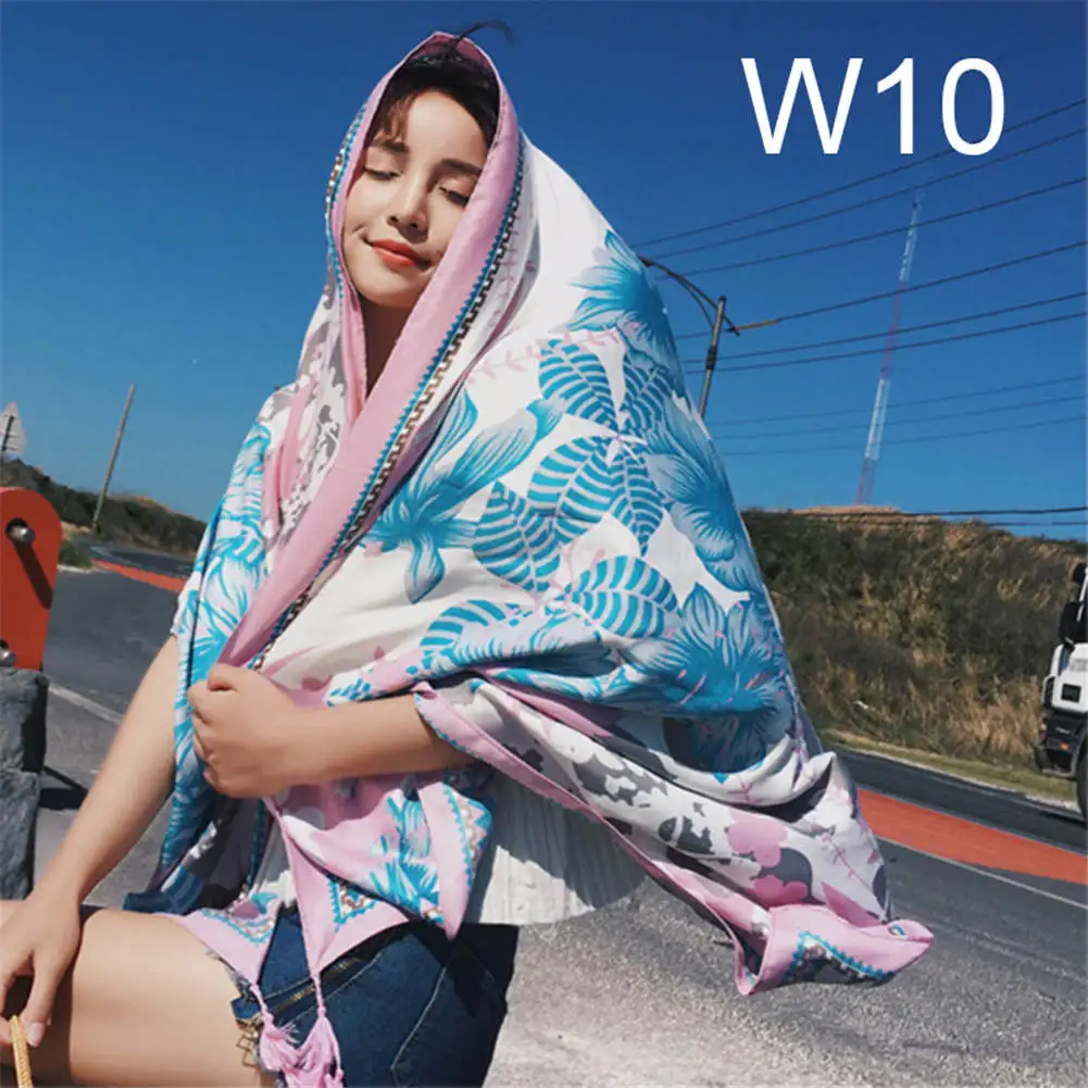 

Women Scarf Summer Shawls Lady Wraps Travel Beach Stole Ethnic Design Long Tippet TC21