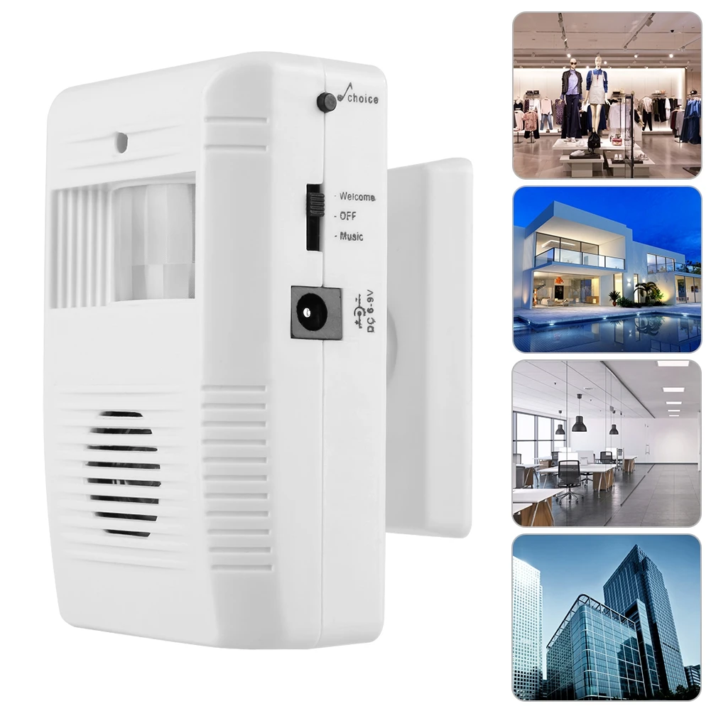 Auto IR Motion Independent Sensor Store Home Welcome Door Bell Entry Voice​​ Built In Speaker Adjustable 16 Music | Безопасность и