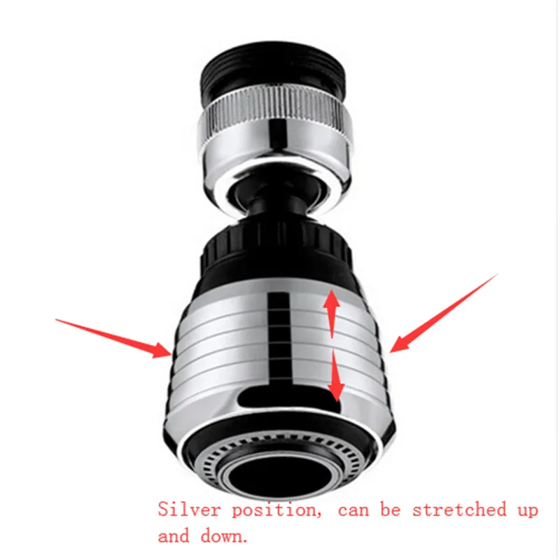 

Kitchen Gadgets Faucet Aerator 2 Modes 360 Degree Adjustable Water Filter Diffuser Water Saving Nozzle Faucet Connector Shower.Q