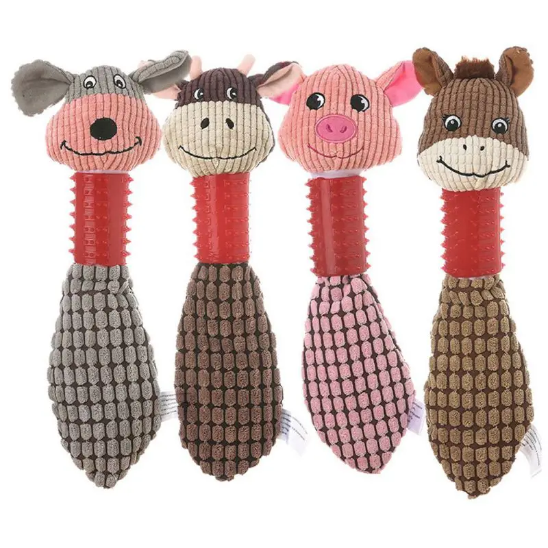 

Плюшевые фигуры животных жевательные игрушки для питомцев, устойчивые к укусам, интерактивные тренировочные игрушки для животных, игрушки ...