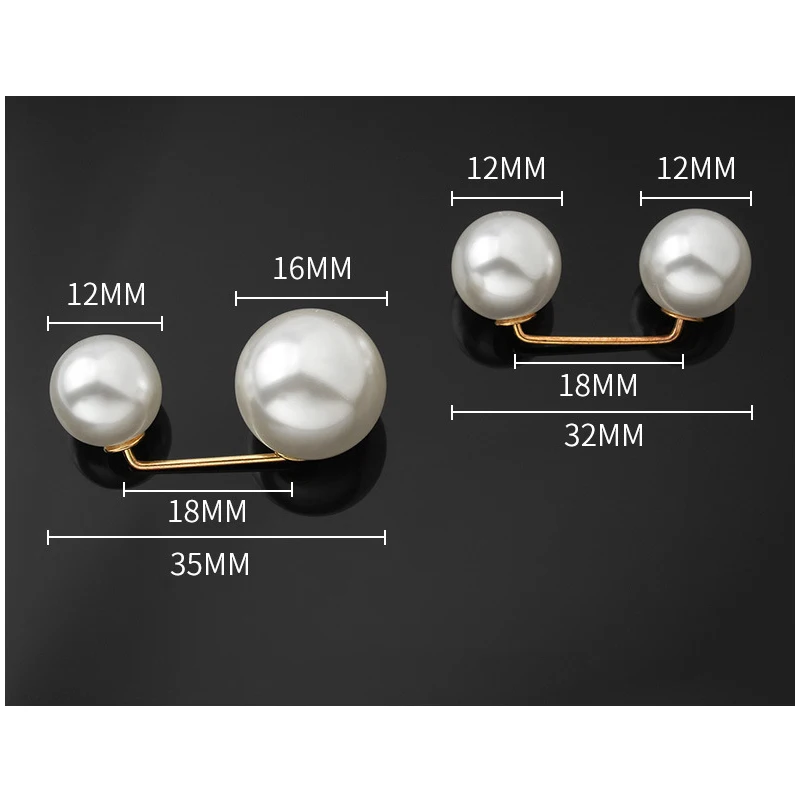 2 шт. Женская Брошь юбка на талии с перламутровыми пуговицами одним словом Pin