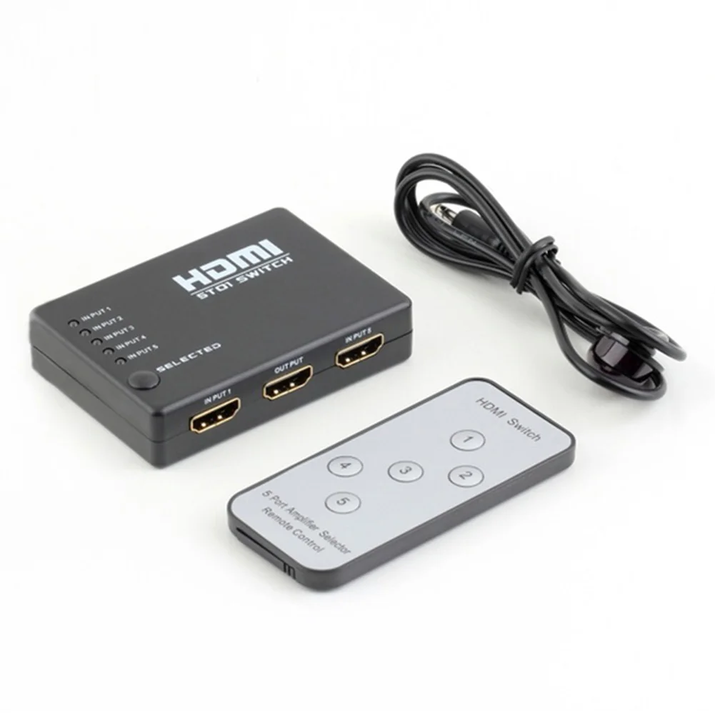 5 портов/3 порта HDMI переключатель 1080P видео сплиттер усилитель с пультом