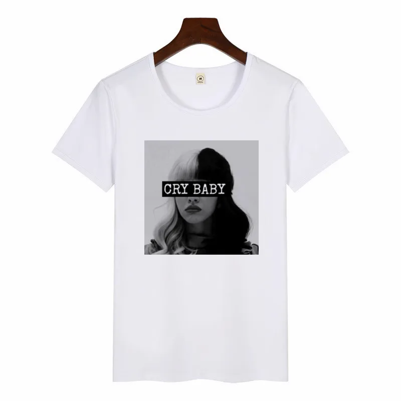 p1411G-white Cry Baby, Мелани Мартинес, модные топы, футболки, футболка, Женская Повседневная футболка с круглым вырезом, забавная, Harajuku, эстетическая женская футболка - Цвет: p1411G-white