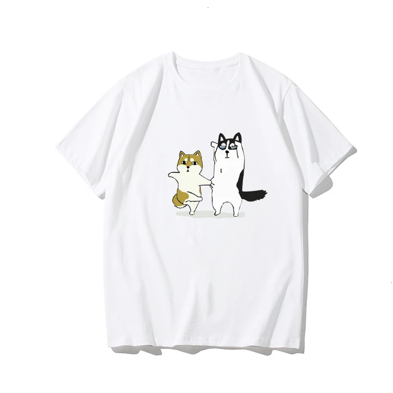 Женская футболка с короткими рукавами хлопковая винтажная уличная одежда в