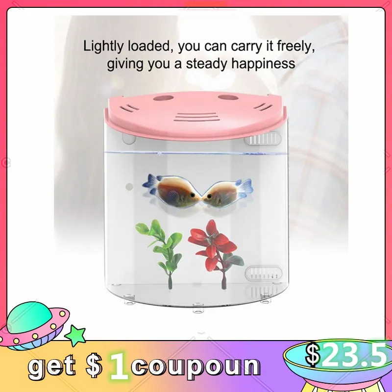 Аквариум для маленькой рыбы 5 л с фильтром аквариум воды экологичной