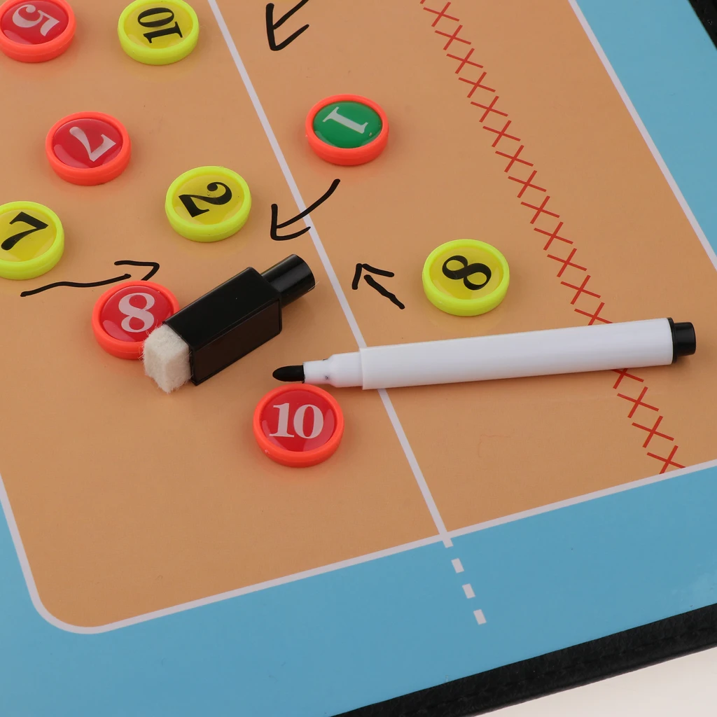 

Coaches Board Volleyball Indispensable Aid Tool Double Sided Clipboard for Drawing Play Playbook