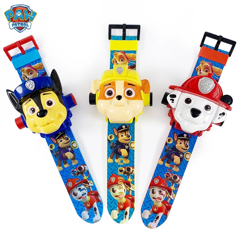 С принтом из мультфильма Щенячий патруль игрушки часы фигурку фунтов на