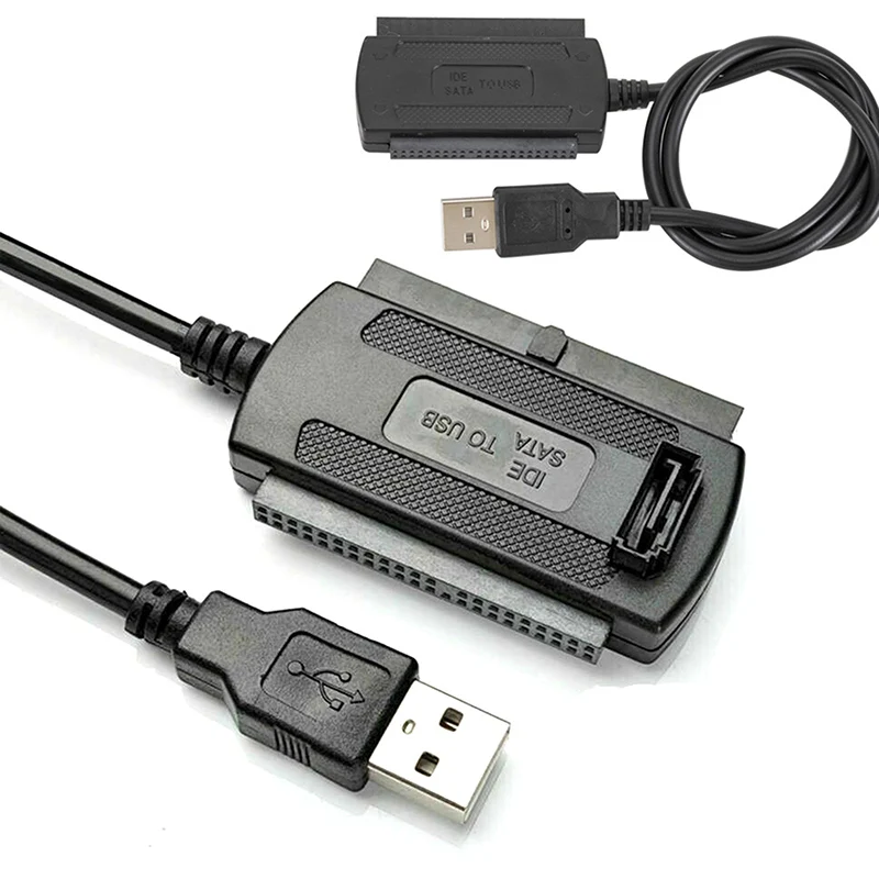 USB 2 0 IDE/SATA адаптер конвертер кабель для 5 3 дюймов жесткий диск SATA HD | Компьютеры и