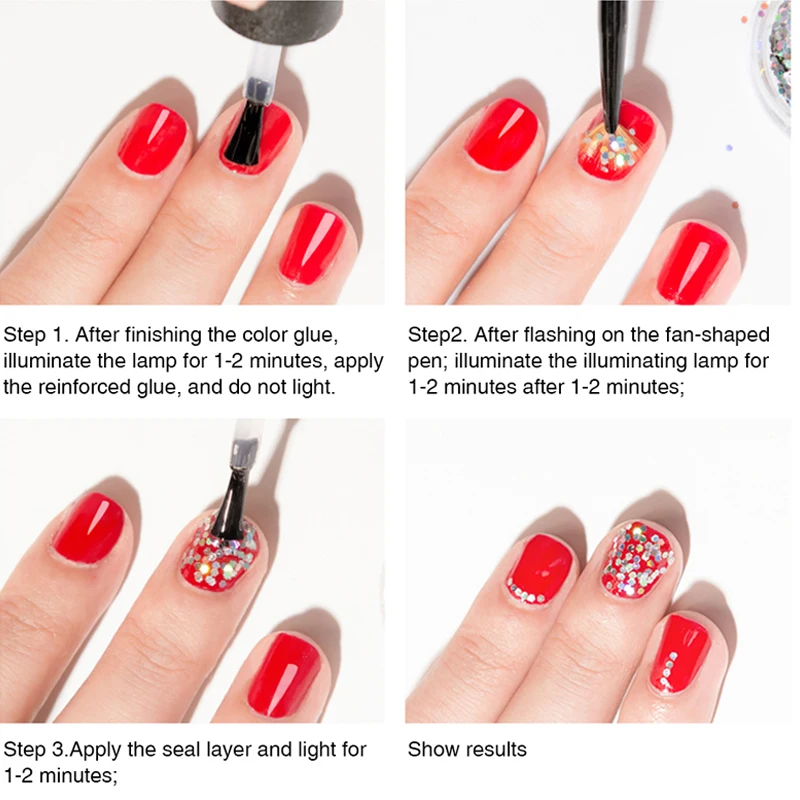 Нерегулярные звезды круглые 3D узоры для ногтей с блестками украшения хлопья