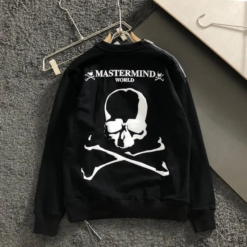 

2021 Fall/Winter MMJ Skull Head Zipper Design Men and Women Pure Cotton Thick Sweatshirt MASTERMIND Jacket WY392