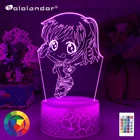 Аниме атака на Титанов 3d лампа Саша Браус Чиби свет для спальни Декор Детский подарок атака на Титанов светодиодный ночсветильник Саша Браус