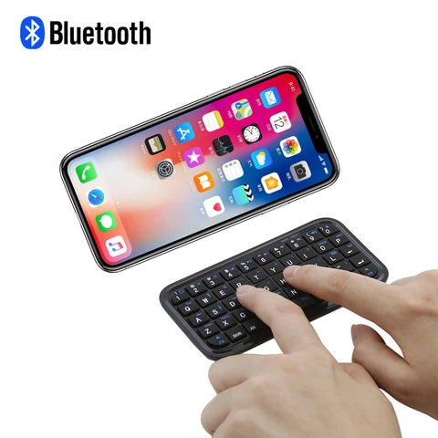 Беспроводная Bluetooth мини-клавиатура для Ipad Android Phone цифровые маленькие клавиши портативная эргономичная клавиатура для Iphone 4,0/5,0 IOS