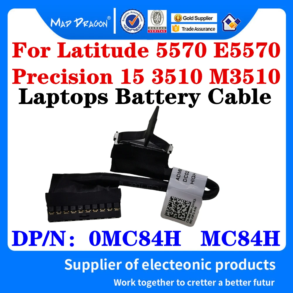 

New Original 0MC84H MC84H DC020027U00 For Dell Latitude 5570 E5570 Precision 3510 M3510 Laptops Battery Cable Battery Wire Line