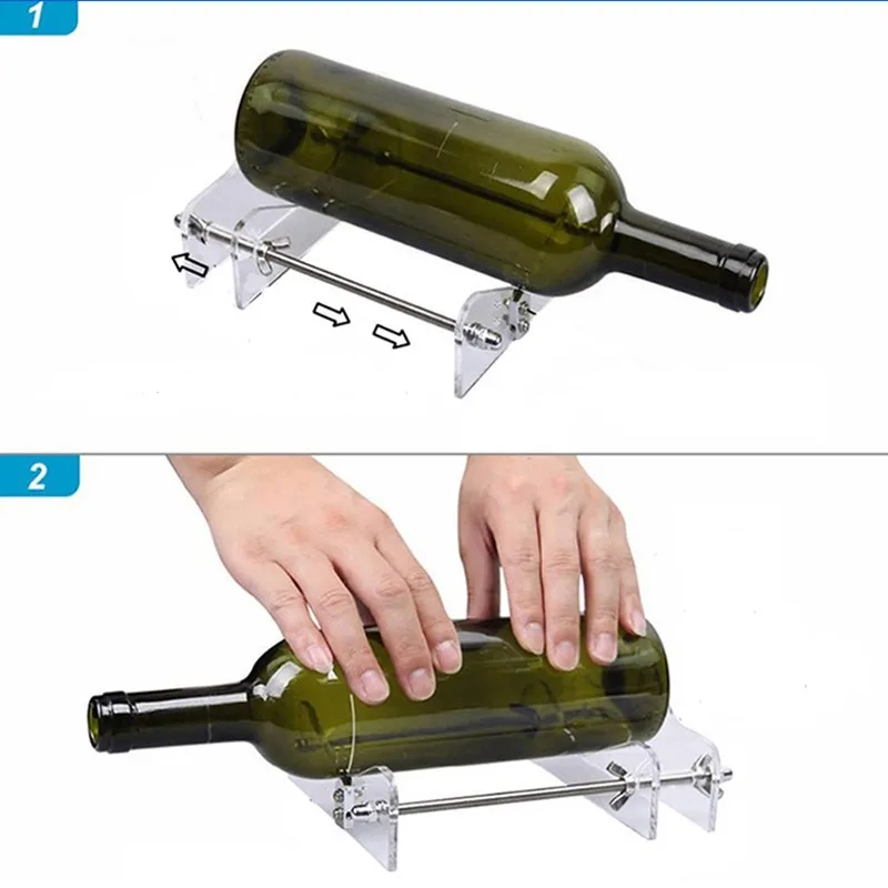 

Cool Glass Bottle Cutter Tool Creative DIY Cutting Tools Machine Round Wine Beer for Crafts Artwork Eco-friendly Safe