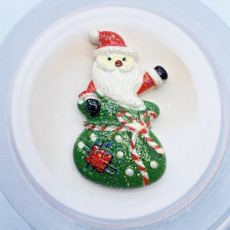 

Набор из 10 сияющих рождественских кабошонов TSXJY