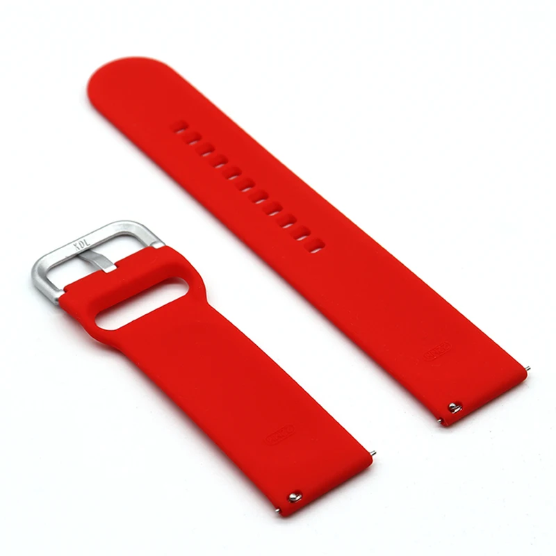 

New color 22mm 20mm Band For SAMSUNG Galaxy Watch 42 46mm galaxy watch 3 45mm 41mm Silica gel For Amazfit Bip GTR straps Active2