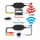 2,4G DC 12V беспроводной видео передатчик приемник комплект для камеры заднего вида автомобиля и DVD-дисплея обратная резервная камера заднего вида
