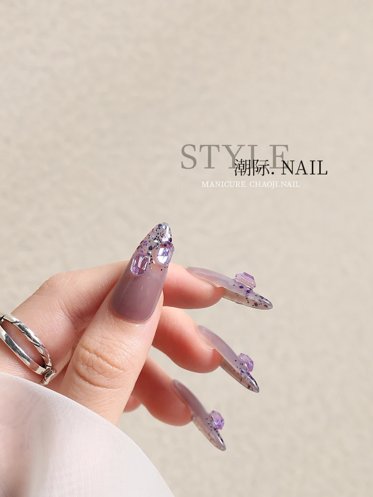 50 шт. прозрачные макароны для дизайна ногтей 1 коробка|Стразы и украшения| |