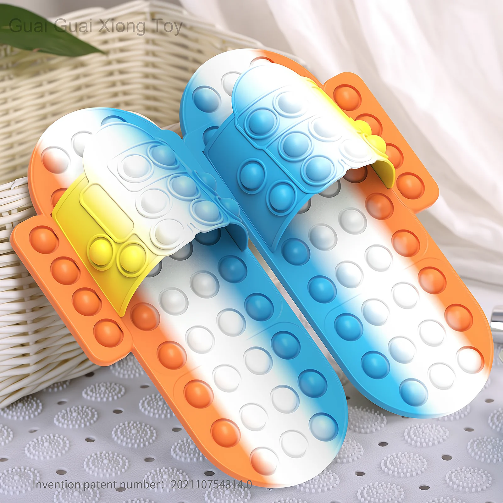 Burbuja de silicona creativa de descompresi&oacute;n, juguete luminoso, zapatillas de descompresi&oacute;n, juguetes de regalo para ni&ntilde;os-0