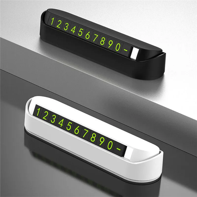 

Luminous Car Temporary Parking Card Phone Number Plate Magnetic Adsorption Unival Sticker