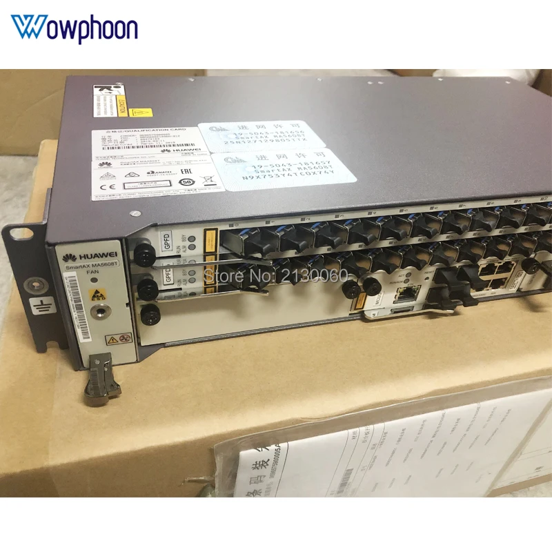 1G DC Huawei MA5608T GPON OLT с 1 * MCUD + MPWC 2 GPFD 16 порт B C ++ сервисная плата|Оптоволоконное