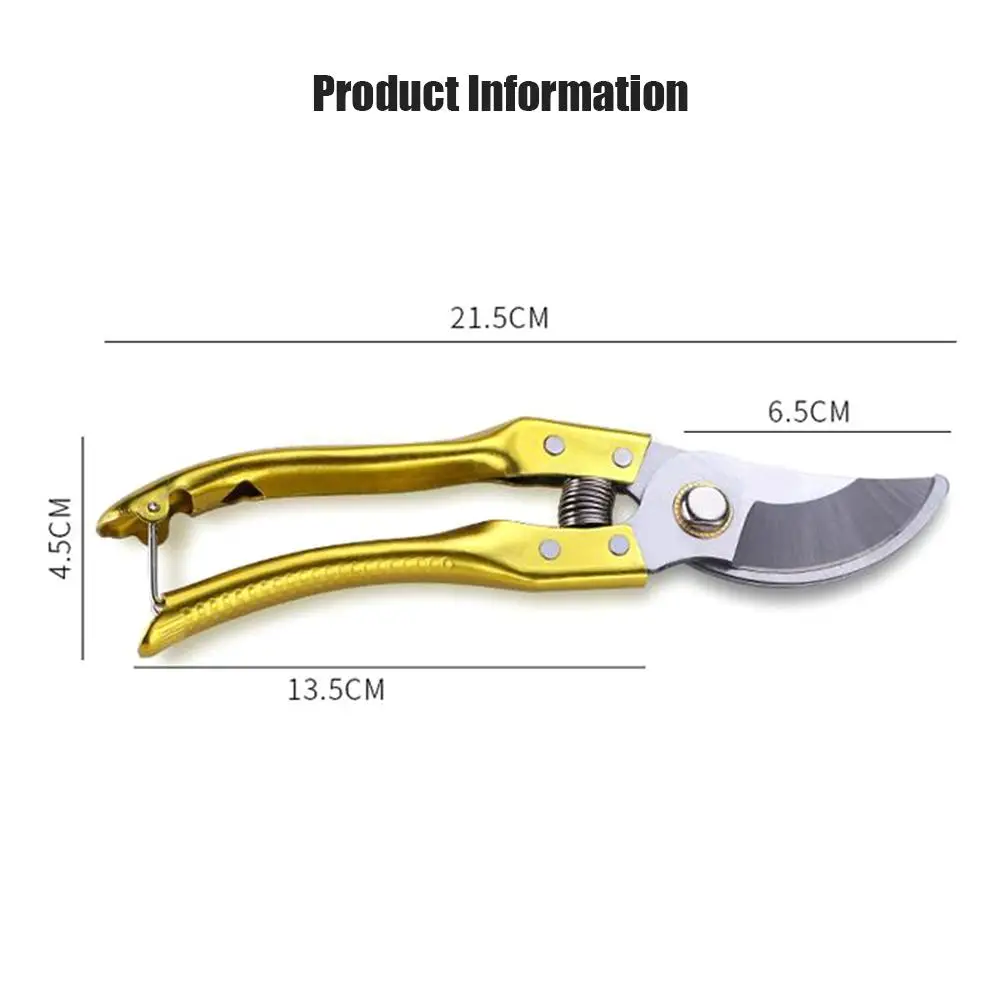 

Stainless Steel Garden Scissors Grafting Tool Garden Pruning Shears Fruit Picking Scissors Household Potted Trim Weed Branches
