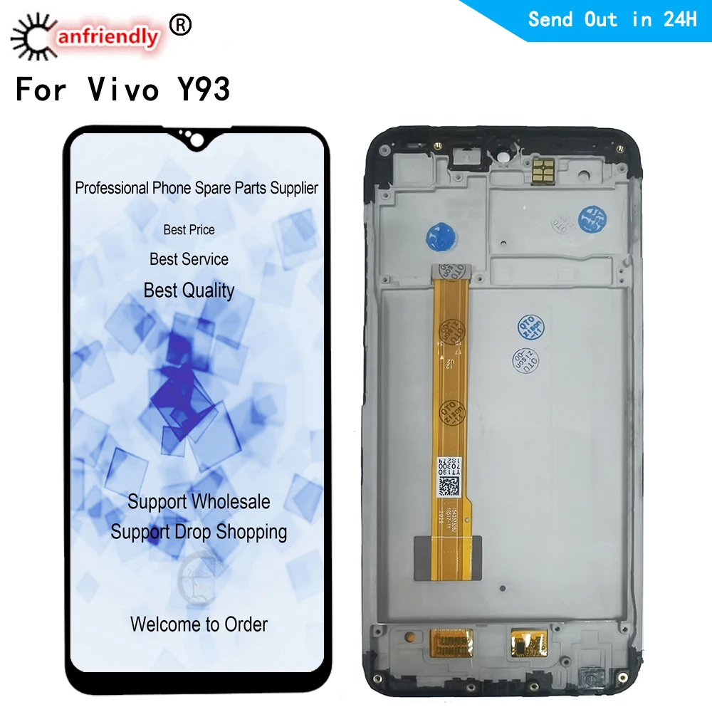 Pantalla LCD de 6,2 pulgadas para Vivo Y93, 1814, 1815, V1818, m&oacute;dulo de digitalizador con Sensor y montaje de marco, Y93-0