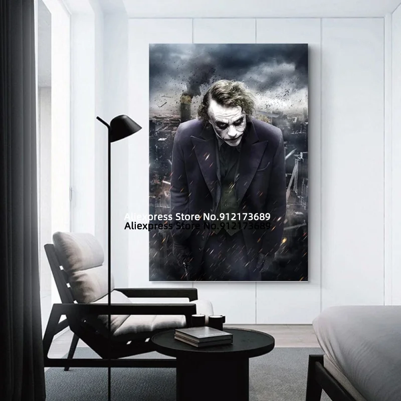 Абстрактная картина маслом клоуна Джокера холст плакаты и печать настенные