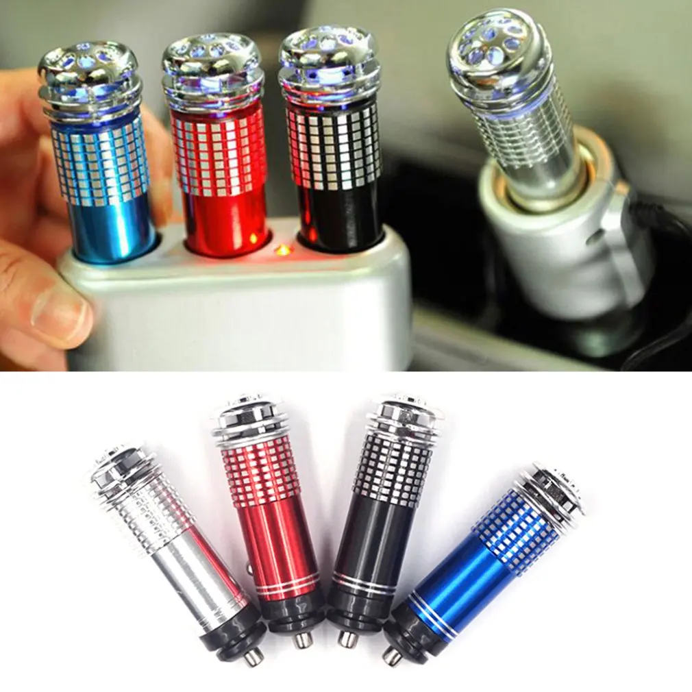 

Oxygen Bar Car Air Purifier Anion Generator Car Smoke And Odor Removal Formaldehyde With Blue Light Decorations