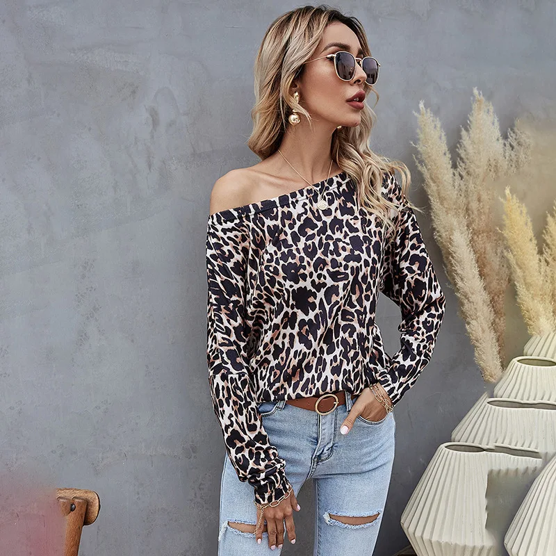 

Women Spring T Shirts Fashion Harajuku Leopard Print T-Shirt Ladies Sexy Short Sleeve Top Casual Loose Tunic Tee Shirt For Woman