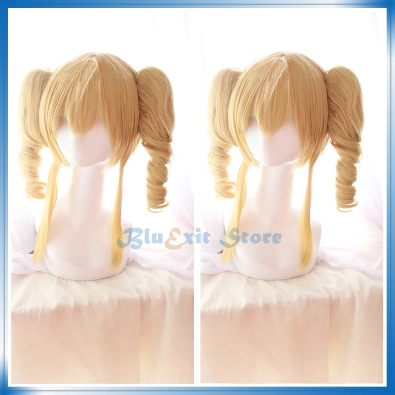 Черный Батлер Kuroshitsuji парик женский косплей волосы золотые длинные вьющиеся
