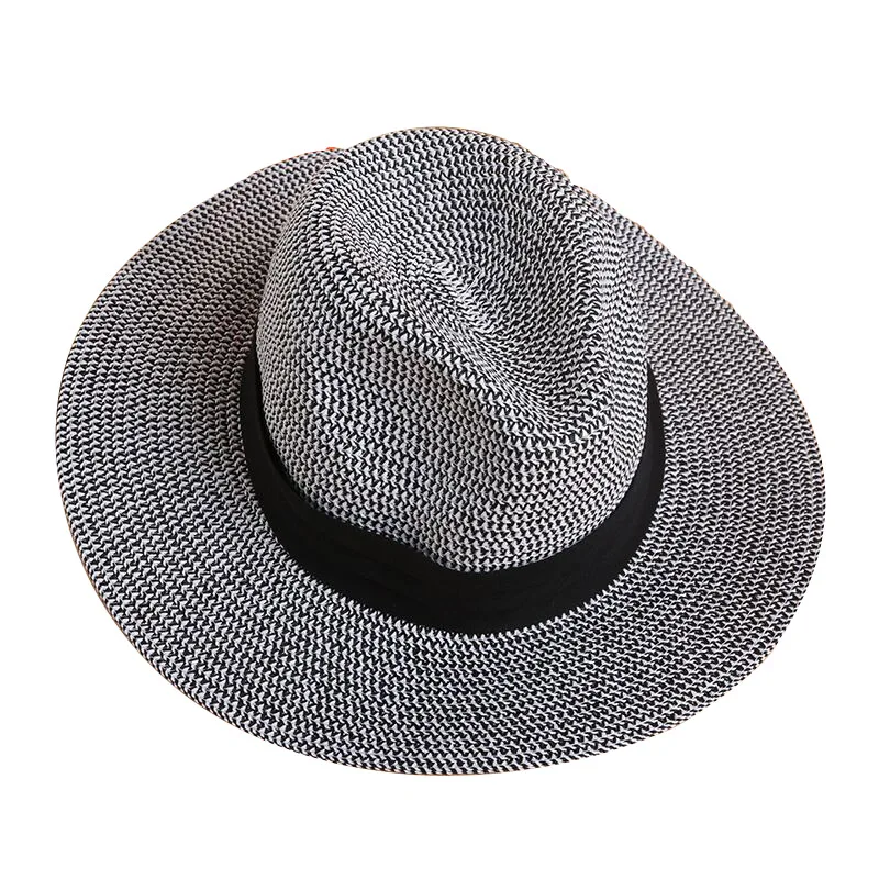

2019 New Spring Summer Hats For Women Wide Simple jazz Panama Hat Chapeu Sun Visor Beach Hat