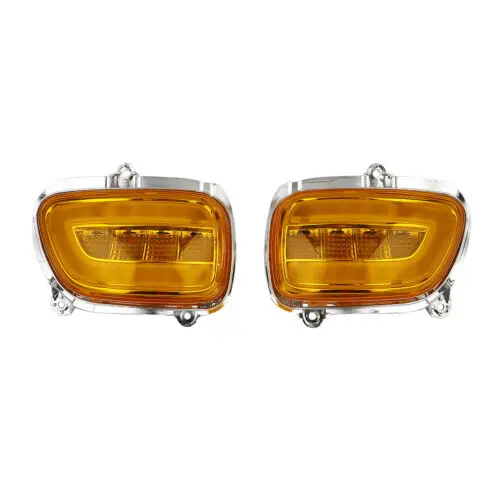 Orange Мотоциклетные передние светодиодный поворотники для Honda Goldwing GL1800 2001-2007 F6B 2013 - Цвет: Orange