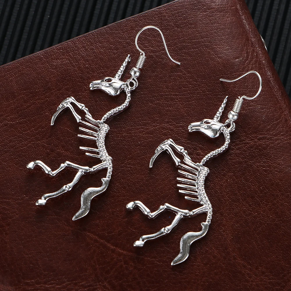 Новинка хит продаж 1 пара серьги с подвеской в виде единорога подвеска лошади