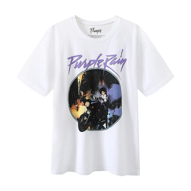 

Oversized Girls O Neck Soft Cotton T-shirts 2021 Summer Fashion Ladies Casual Tops Loose Women Printed Short Sleeves
