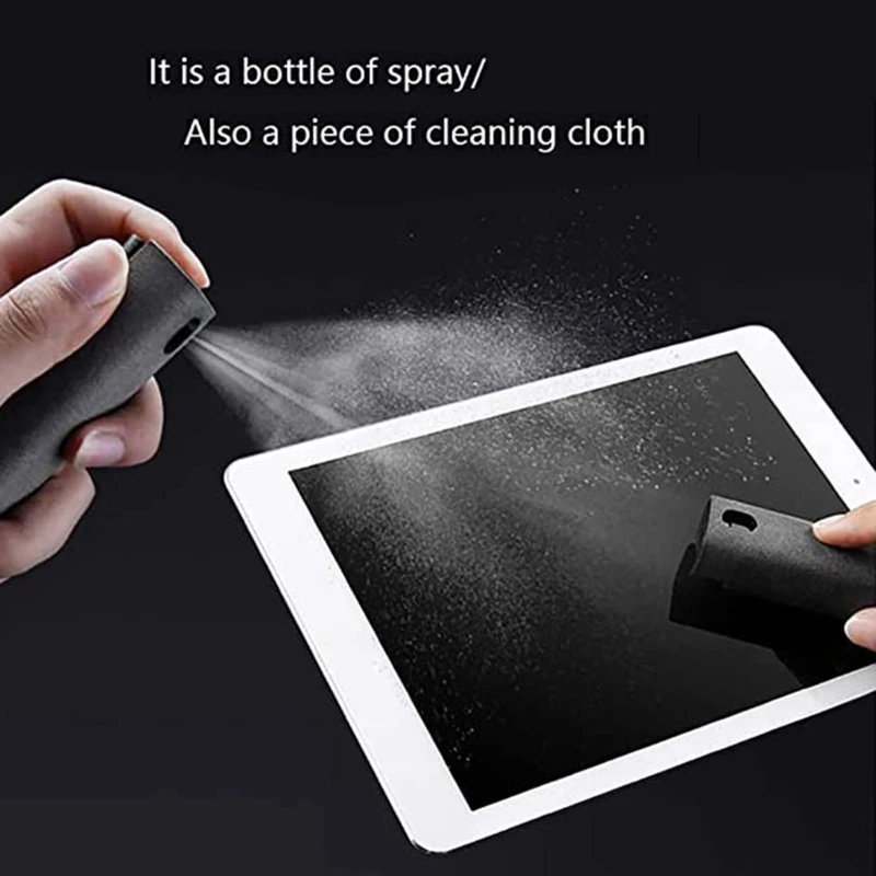 

Touchscreen Mist Cleaner Non-Chemical Cleaner Safe for All Screens Two in One Spray and Microfiber Cloth T84C