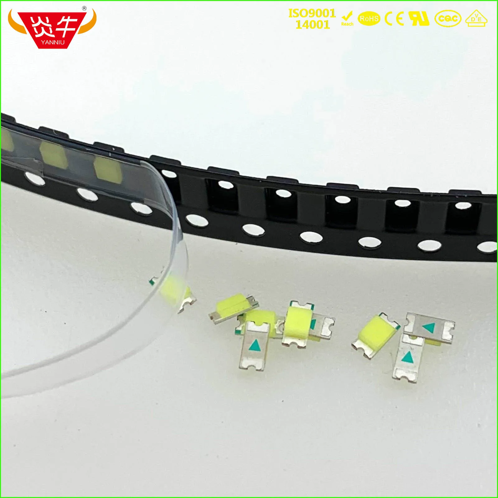 

100Pcs SMD SMT LED 0805=2012 0603=1608 1206=3216 1210=3225 LIGHT EMITTING DIODES White Red Blue Green Yellow RoHS YANNIU