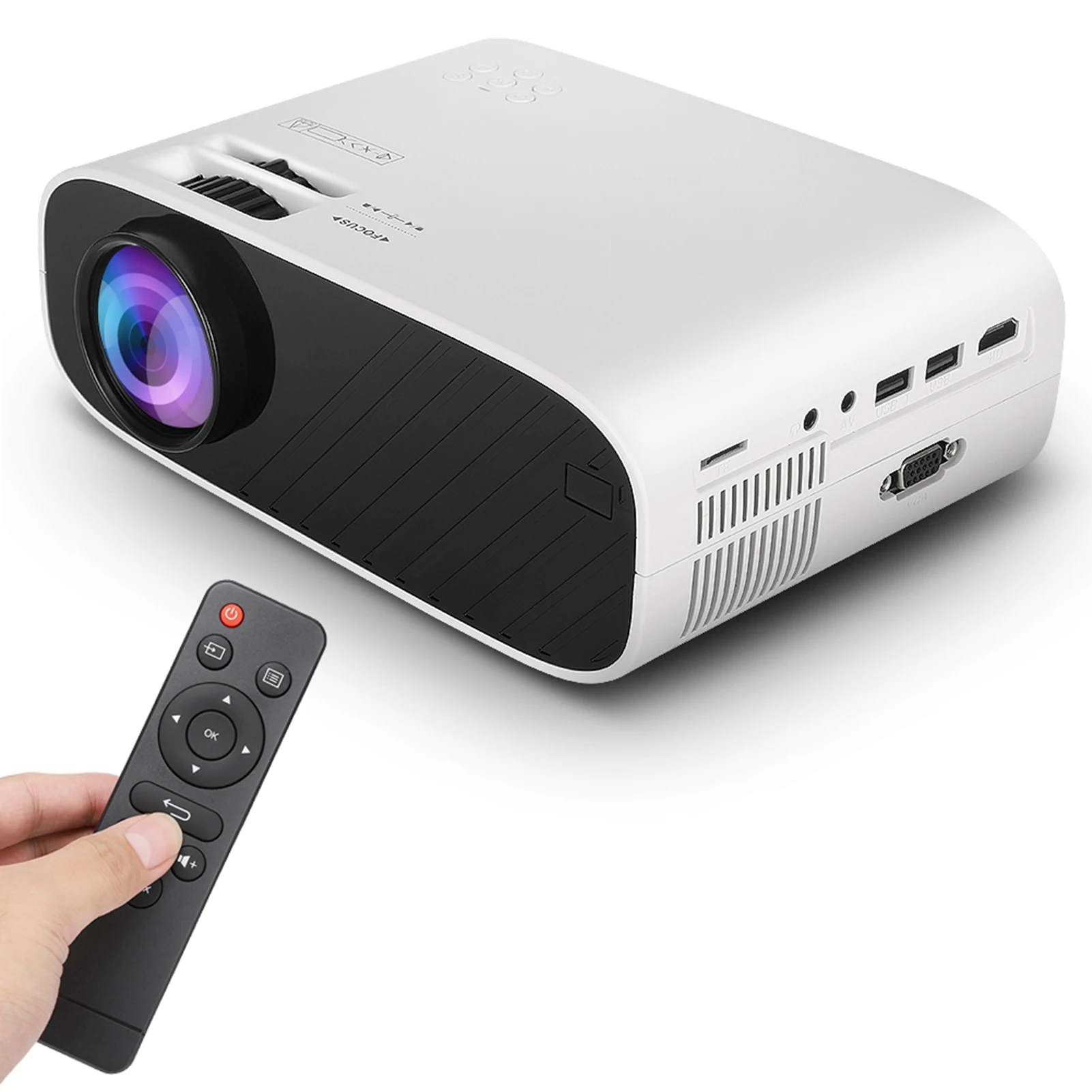 W90 портативный HD ЖК дисплей 720p стандартная версия аудио изображения