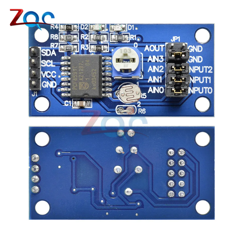 PCF8591 AD/DA преобразование цифрового преобразователя Аналоговый Цифровой модуль Umwandlung для Arduino Raspberry pi температуры освещения