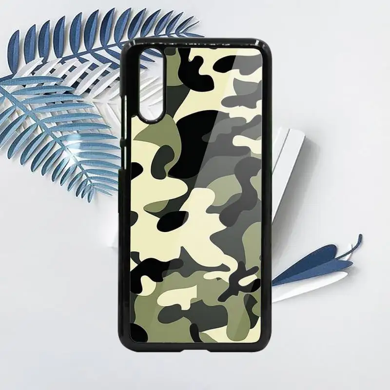 

ArmyGreen Military camouflage Phone Case PC For Samsung galaxy S note 8 9 20 10 e lite2019 plus pro ultra